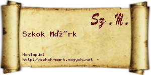 Szkok Márk névjegykártya